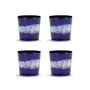 Serax - Feast Beker, 250 ml, donkerblauw/wit gestreept (set van 4)