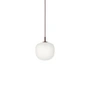 Muuto Rime - Hanglamp Ø 18 cm, opaal / dieprood