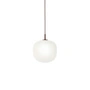Muuto Rime - Hanglamp Ø 25 cm, opaal / dieprood