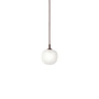 Muuto Rime - Hanglamp Ø 12 cm, opaal / dieprood
