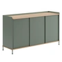 Muuto Enfold Sideboard -, 148 x 85 cm, eik / stofgroen