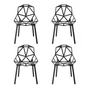Magis - Chair One Buitenstoel, zwart (set van 4)