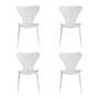 Fritz Hansen - Serie 7 stoel, monochroom, wit / essen wit gelakt (set van 4)