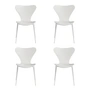 Fritz Hansen - Serie 7 stoel, monochroom, wit / essen wit gelakt (set van 4)