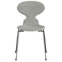 Fritz Hansen - Ant 3101 Stoel, wit / grijs (Hallingdal 0110 ) / essen gelakt wit / verchroomd