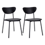 House Doctor - Must Stuhl, zwart (set van 2)