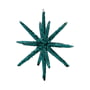 House Doctor - Spike Ornamenten, Ø 12 cm, groen met glitter