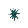 House Doctor - Spike Ornamenten, Ø 7,5 cm, groen met glitter