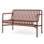 HAY - Palissade Dining Bench , ijzerrood