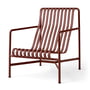Hay - Palissade Lounge Chair High ijzerrood