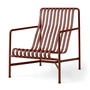 HAY - Palissade Lounge Chair High , ijzerrood