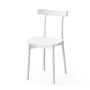NINE - Skinny Wooden Chair, wit (RAL 9003)