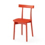 NINE - Skinny Wooden Chair, rood (RAL 3020)