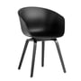 Hay - About A Chair AAC 22, eiken zwart gelakt / zwart 2. 0