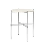 Gubi - TS salontafel Ø 40 cm, gepolijst / travertin wit