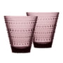 Iittala - Kastehelmi Drinkglas 30 cl, paars (set van 2)