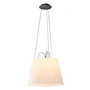 Artemide - Tolomeo Mega Suspension Hanglamp, aluminium / perkamenten kap H 36 cm x Ø 52 cm