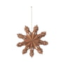 Broste Copenhagen - Christmas Snowflake Decoratieve hanger, Ø 15 cm, indisch bruin