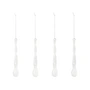 Broste Copenhagen - Christmas Tear Decoratieve hanger, transparant (set van 4)