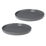 Blomus - Pilar Plaat (plat), pewter (set van 2)