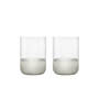 Blomus - Calma Windlicht, Ø 7 cm, helder / lichtgrijs (set van 2)