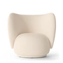 Rico Lounge Chair Ferm Living -, Wol Bouclé gebroken wit