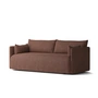 Audo - Offset Sofa , 2-zitter, bordeaux ( Audo Bouclé 08)