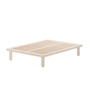 OUT Objekte unserer Tage - Kaya Bed Small, 140 x 200 cm, as gewaxt met wit pigment