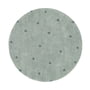 Lorena Canals - Round Dot Tapijt, Ø 140 cm, blauw salie / vintage blauw