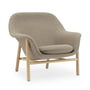 Normann Copenhagen - Drape Lounge Chair, laag, eik / Main Line Flax 23