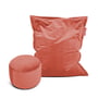 Fatboy - Originele Slim Beanbag Fluweel incl. Point Pouf Fluweel, rhubarb