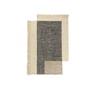 ferm Living - Counter Tapijt, 140 x 200 cm, houtskool / gebroken wit