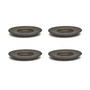 Serax - Dune Schotel voor espressokopje van Kelly Wearstler, Ø 11 cm, leisteen/bruin (set van 4)