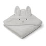 LIEWOOD - Albert Baby handdoek met kap, konijn, grijs