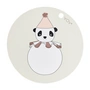 OYOY - Placemat PomPom, Panda, Ø 39 cm, gebroken wit