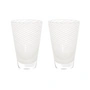 OYOY - Yuka Swirl Drinkglas, wit (set van 2)