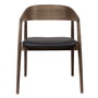 Andersen Furniture - AC2 Stoel, gerookt en geolied eiken / zwart leer