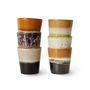 HKliving - 70's Koffiemok, 180 ml, bodem (set van 6)