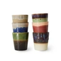 HKliving - 70's Koffiemok, 180 ml, geaard (set van 6)