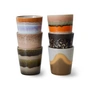 HKliving - 70's Koffiemok, 180 ml, elementen (set van 6)