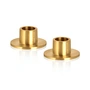 ester & erik - Kaarsenhouder voor conische kaarsen, ⌀ 4 cm, goud / mat (set van 2)