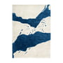 Studio Zondag - Splash Tapijt 170 x 240 cm, blauw / ivoor