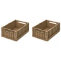 LIEWOOD Weston oat - Opbergdoos, 36 x 25 x 13,5 cm, (set van 2)