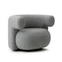 Normann Copenhagen - Burra Lounge Chair, grijs (Hallingdal 0110)