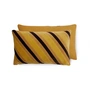 HKliving - Striped Fluwelen kussen, 50 x 30 cm, honing