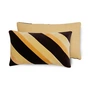 HKliving - Striped Fluwelen kussen, 60 x 35 cm, roem