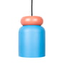 Studio Zondag - Cloche Hanglamp, mat baksteen / helder blauw