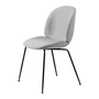 Gubi - Beetle Dining Chair Volledige bekleding (Conic Base), Zwart / Remix 3 (123)
