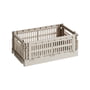 Hay - Colour Crate Basket S, 26,5 x 17 cm, taupe, gerecycled (exclusieve editie)