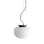 Frandsen - Supernate Hanglamp, Ø 28 x 21 H cm, opaal wit / zwart